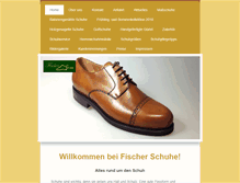 Tablet Screenshot of fischerschuhe.at